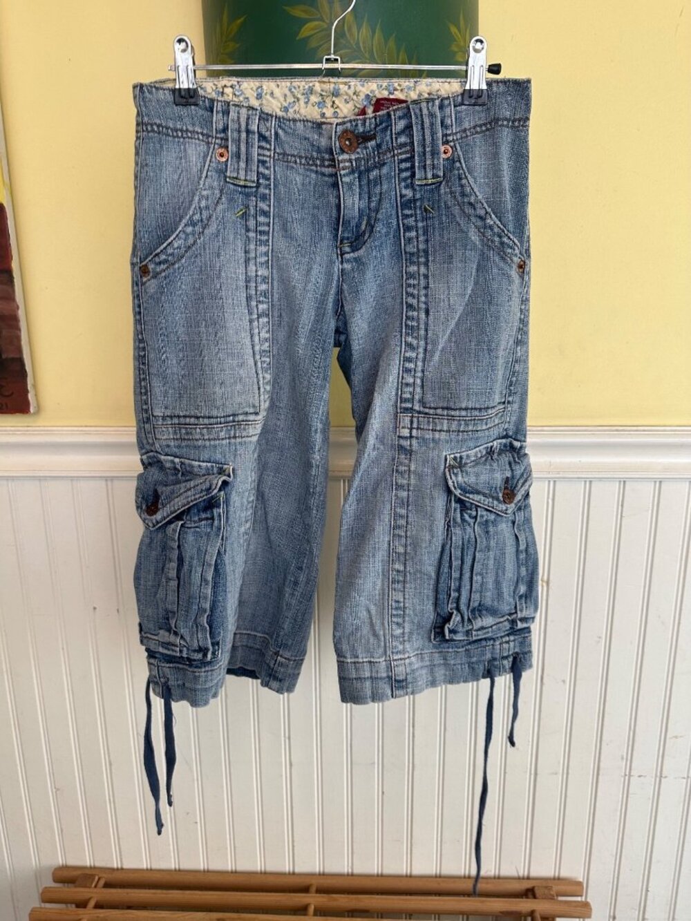 Bongo y2k 90s Denim Cargo Capris 3
